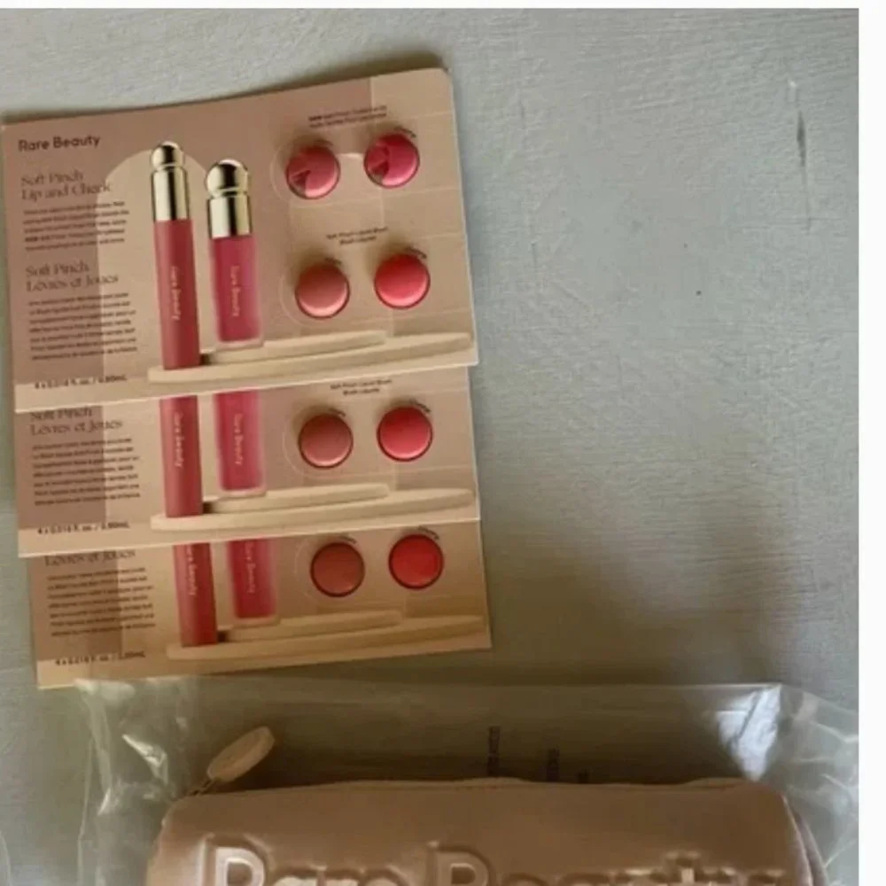 NWT Rare Beauty Selena Gomez Makeup & Pencil Case plus Soft Pinch Samples